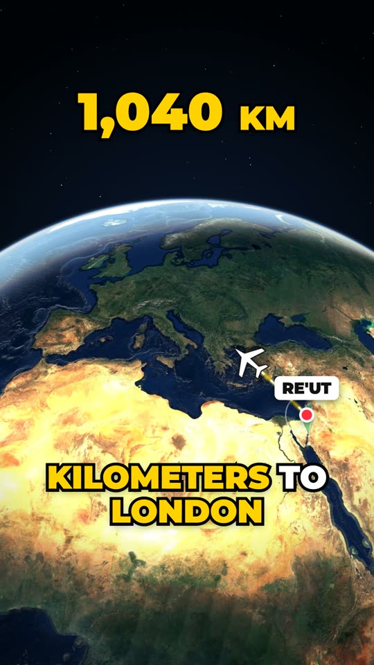 Plane flying across a 3D globe with a kilometer counter